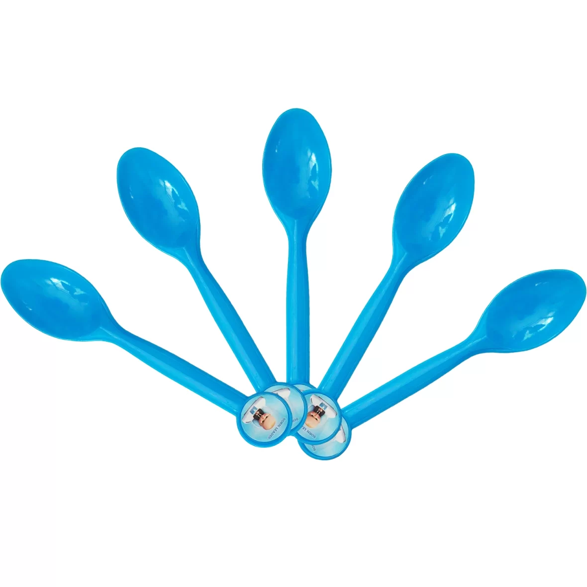 Set 10 lingurite Baby Boss, albastre