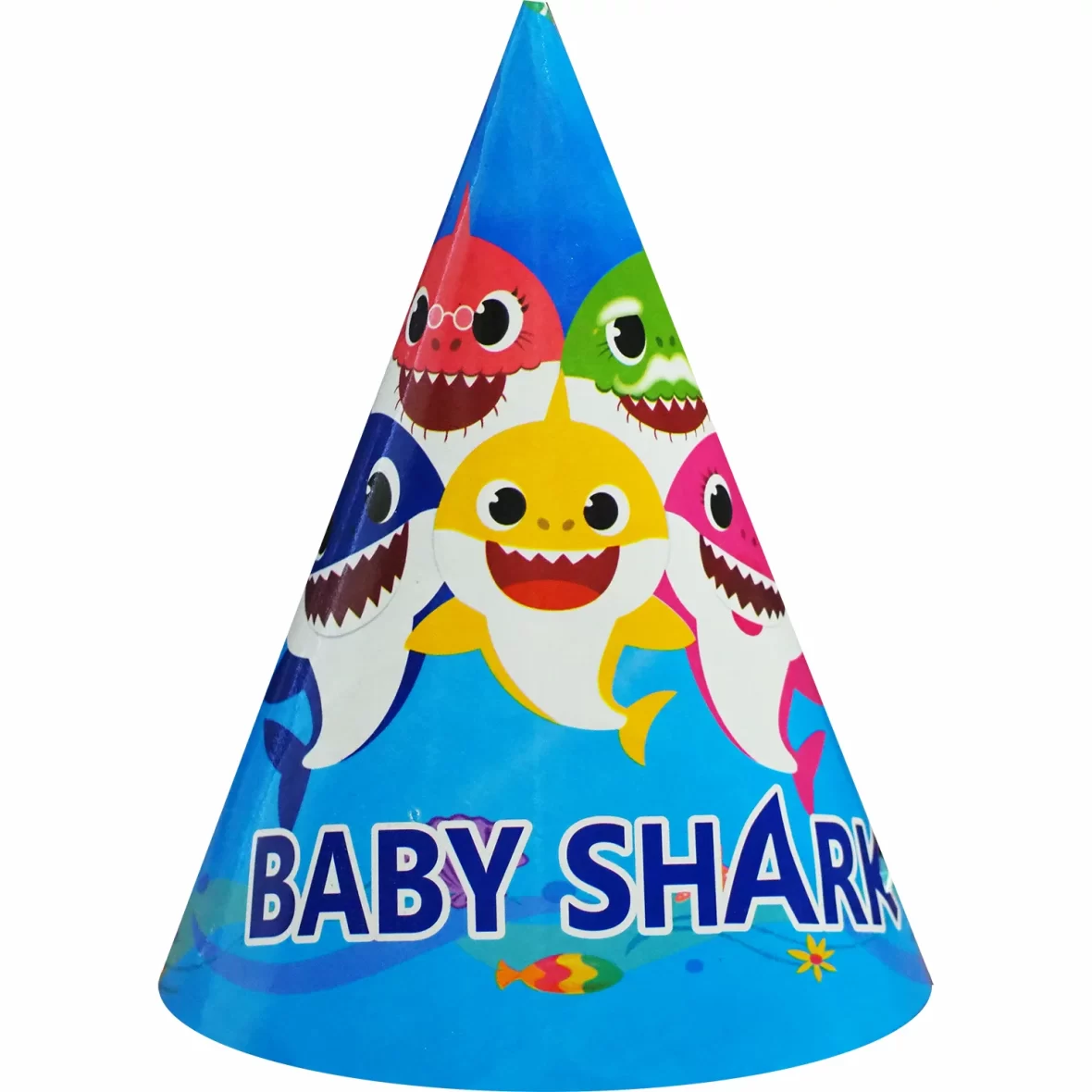 Set Coifuri Petrecere Copii cu Familia Baby Shark (6 coifuri)