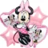 Set aranjament bundle 5 baloane folie Minnie