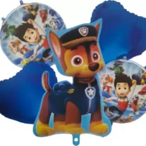 2452b-Set aranjament bundle 5 baloane Chase Patrula Catelusilor