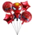 Set aranjament bundle 5 baloane Spiderman cu stelute rosii