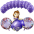 Set aranjament bundle 13 baloane Printesa Sofia