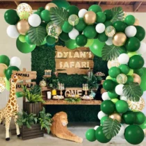 2455-set-arcada-jungle-party-cu-140-de-baloane-frunze-si-accesorii