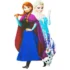 Sticker Frozen, cu Ana si Elsa, 20x30 cm