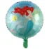 Balon folie Mica Sirena, rotund, 45 cm