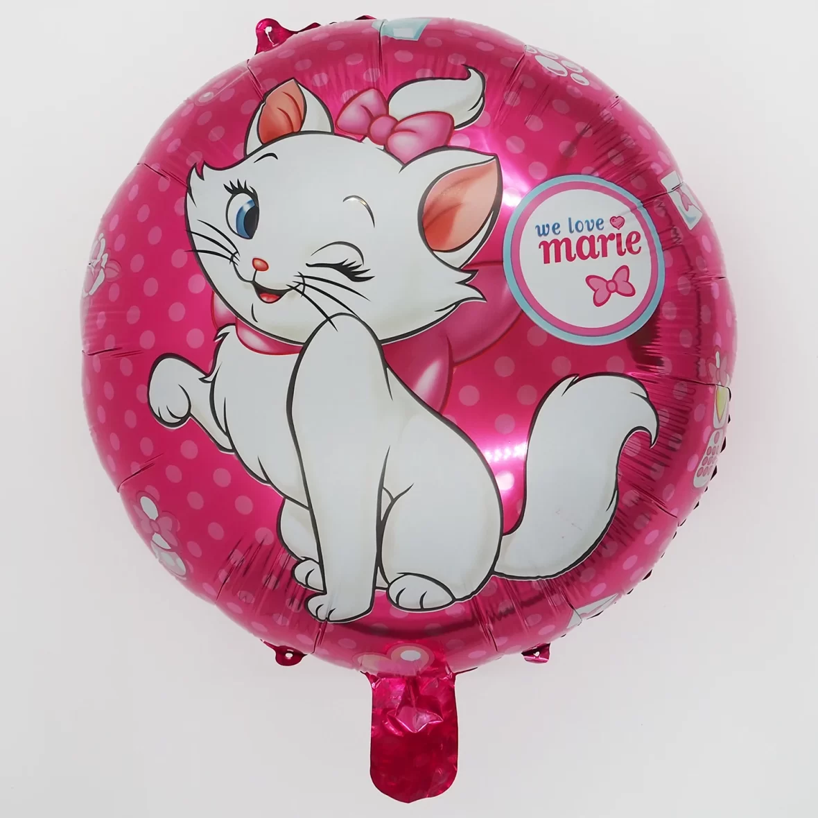 Balon folie Pisicuta Marie, rotund, 45 cm