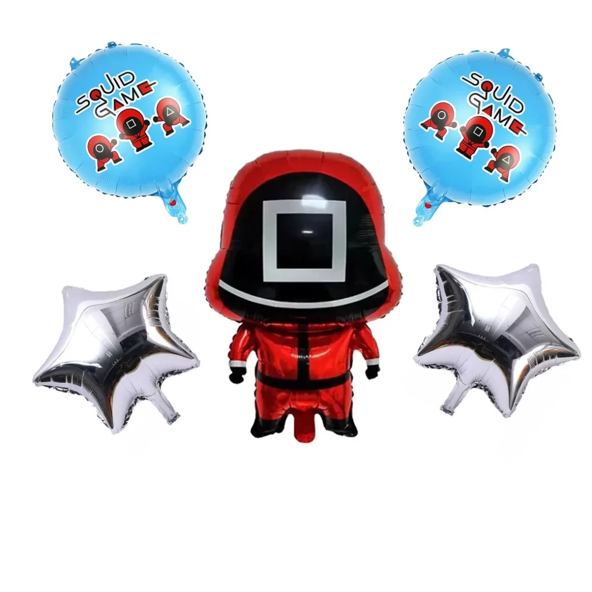 Set aranjament bundle 5 baloane folie Squid Game model 2