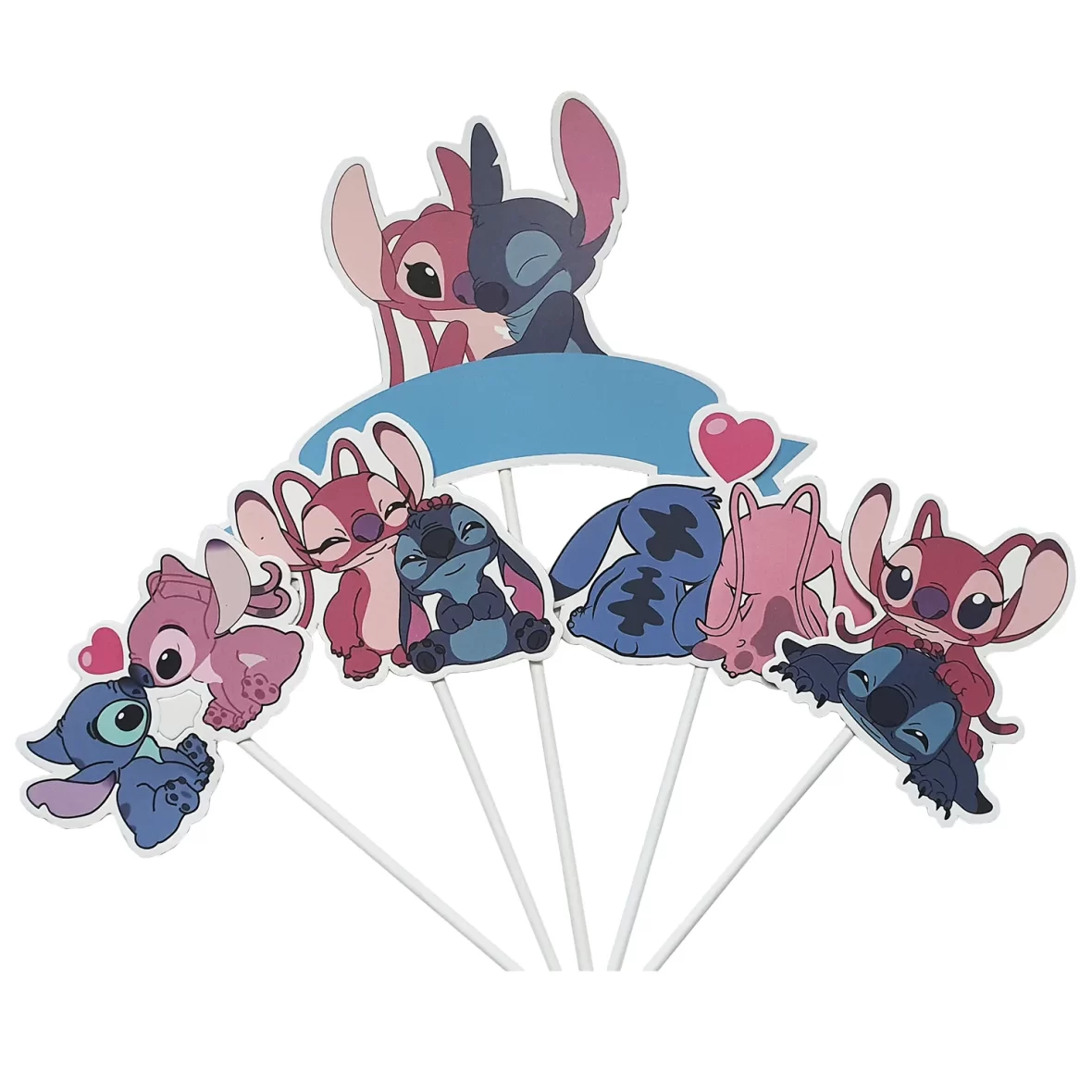 Set 5 Decoratiuni Tort cu Stitch