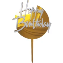 2594-topper-tort-happy-birthday-auriu-cu-scris-alb