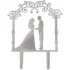 Topper Nunta argintiu 17 cm