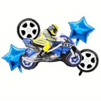 2623-set-aranjament-5-baloane-folie-cu-figurina-motocicleta-albastra