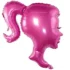 Balon folie figurina silueta Cap Barbie, 70 cm