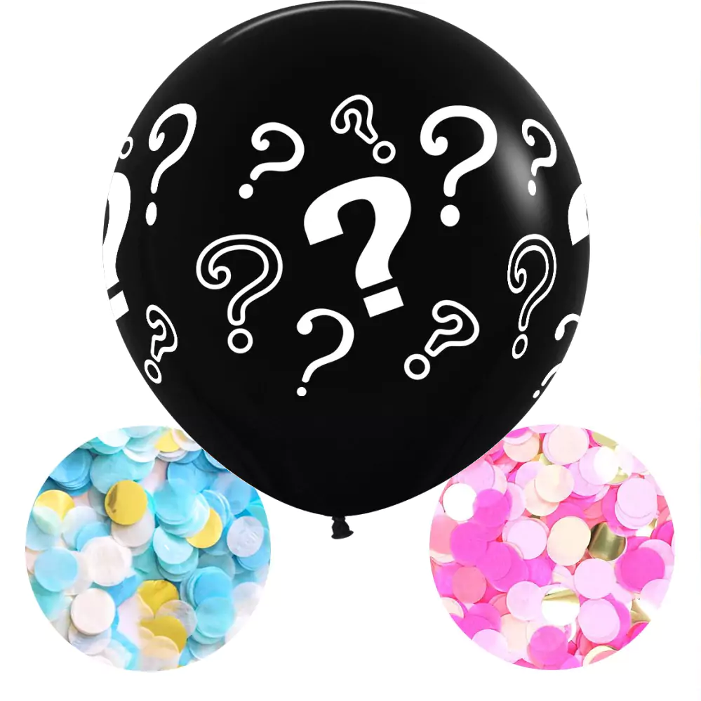 Balon latex Gender Reveal, 90 cm