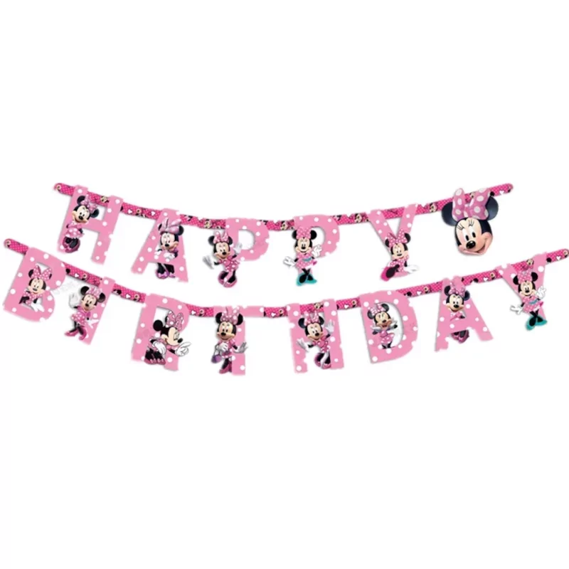 Ghirlanda Happy Birthday, cu Minnie