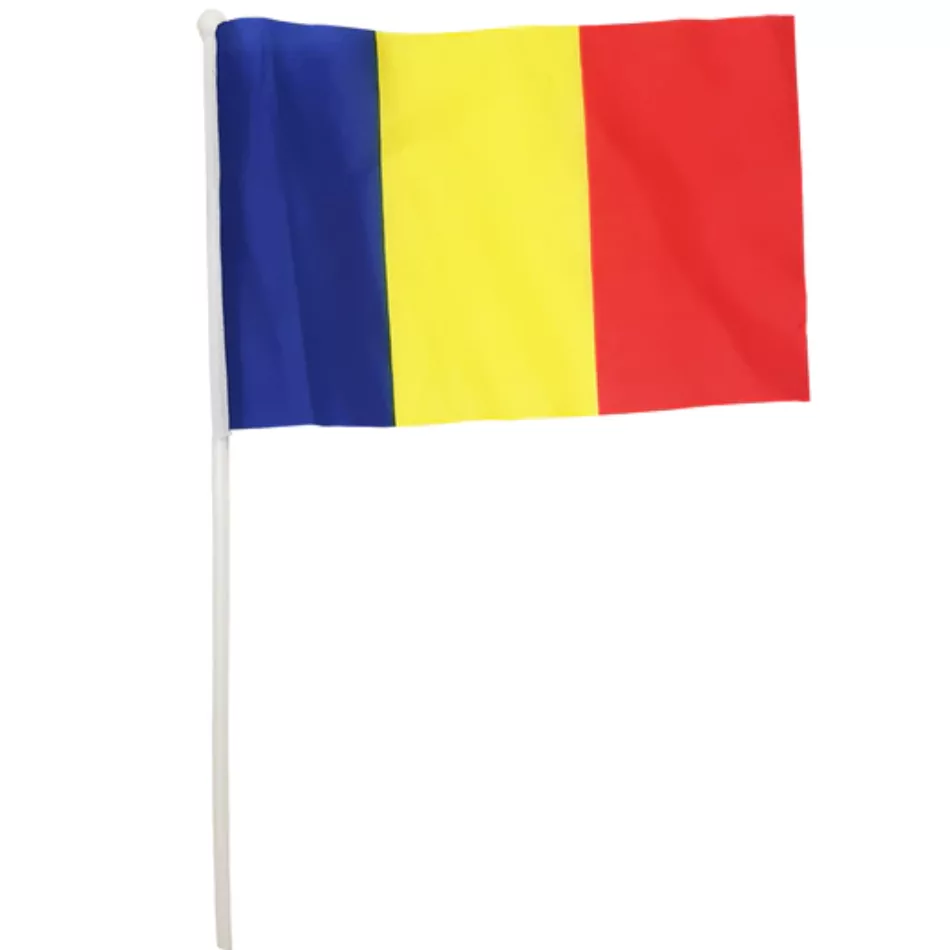 Steag Romania de mana, 32 x 20 cm