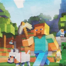 2753-set-20-de-servetele-minecraft-33-cm