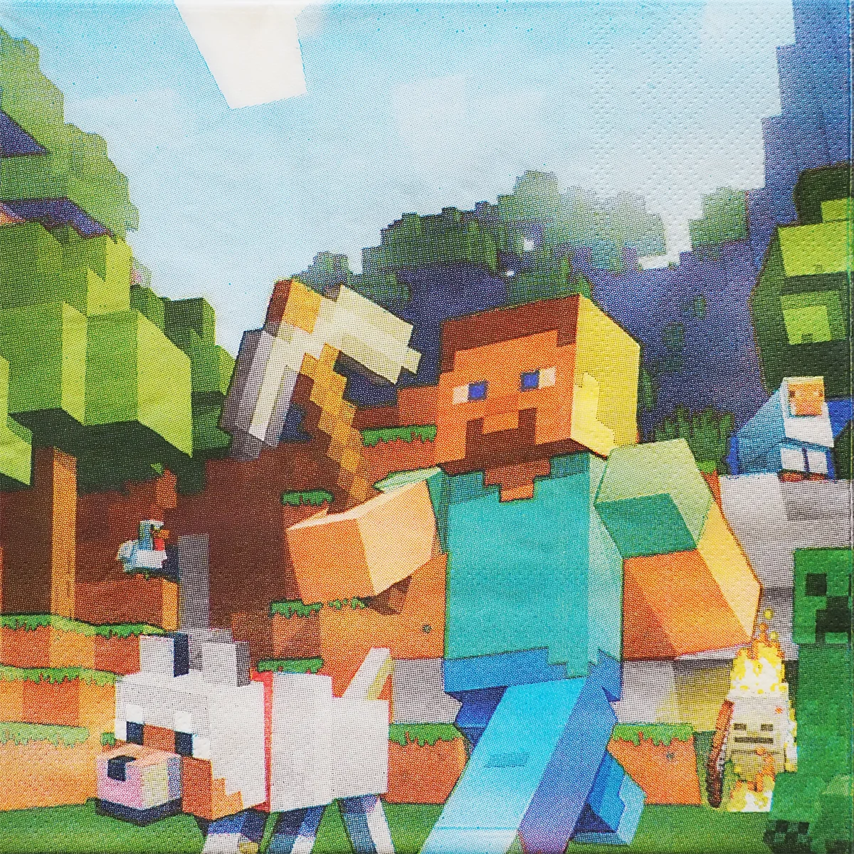 Set 20 de servetele Minecraft, 33 cm