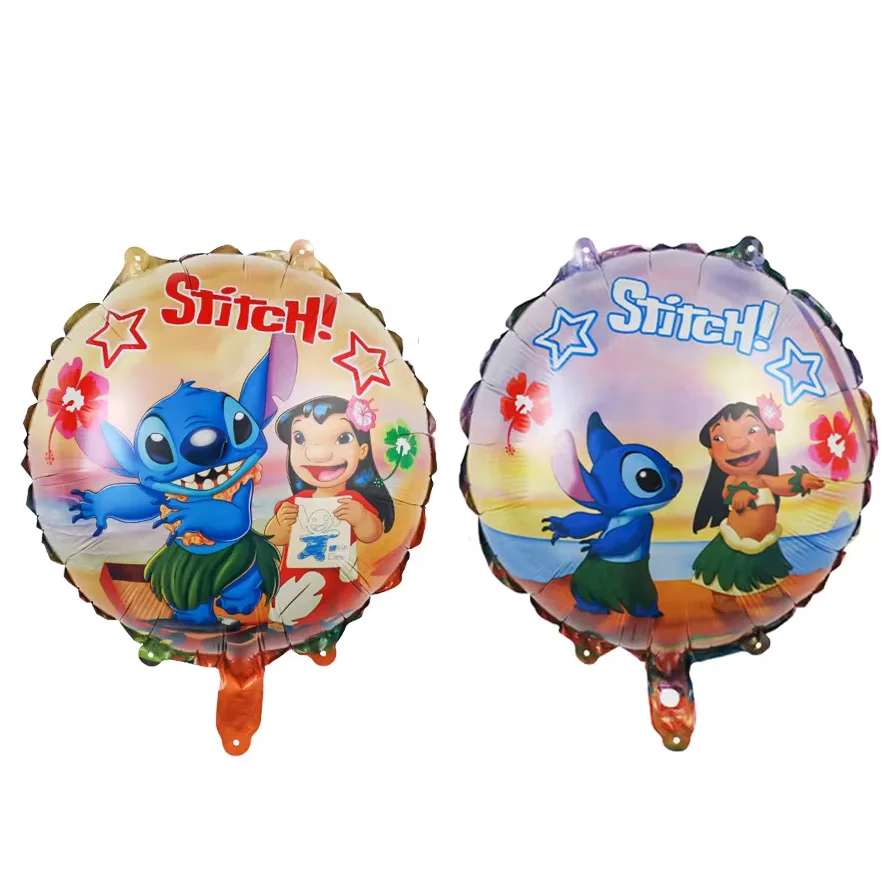 Balon folie Stitch, double-sided, rotund, 45 cm
