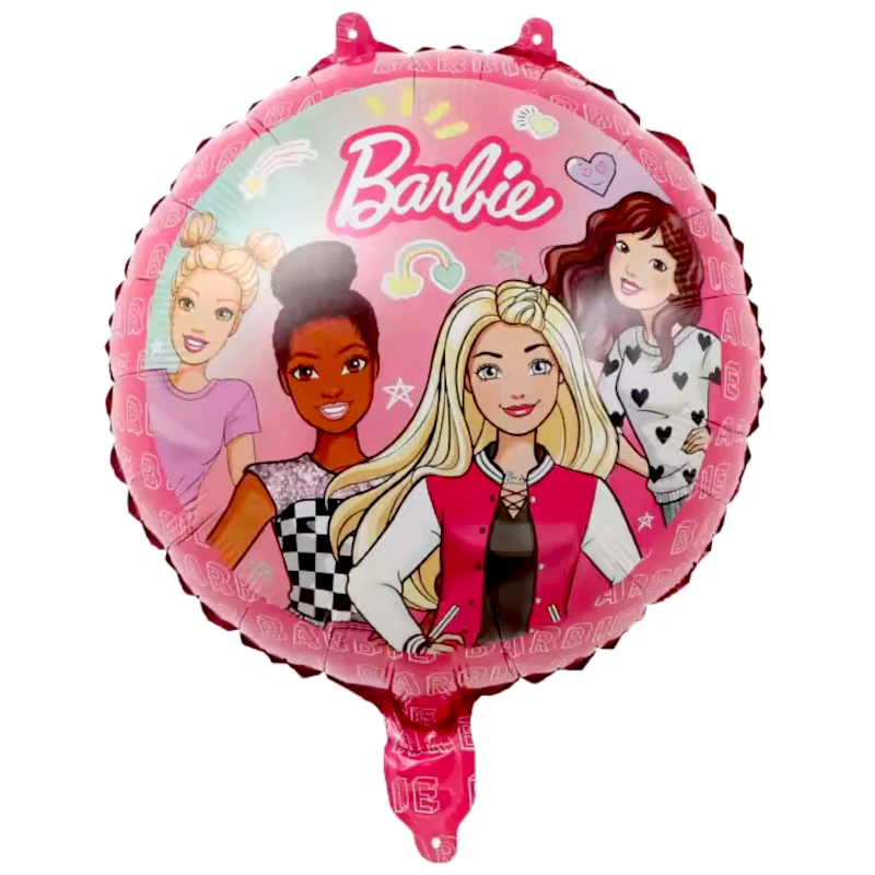 Balon folie Barbie, Rotund, 45 cm