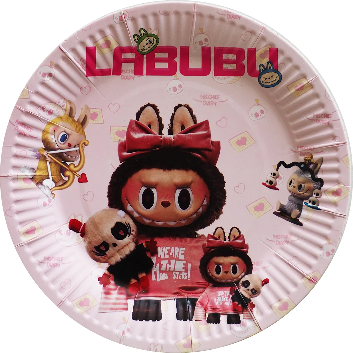 Set 10 farfurii de petrecere Labubu