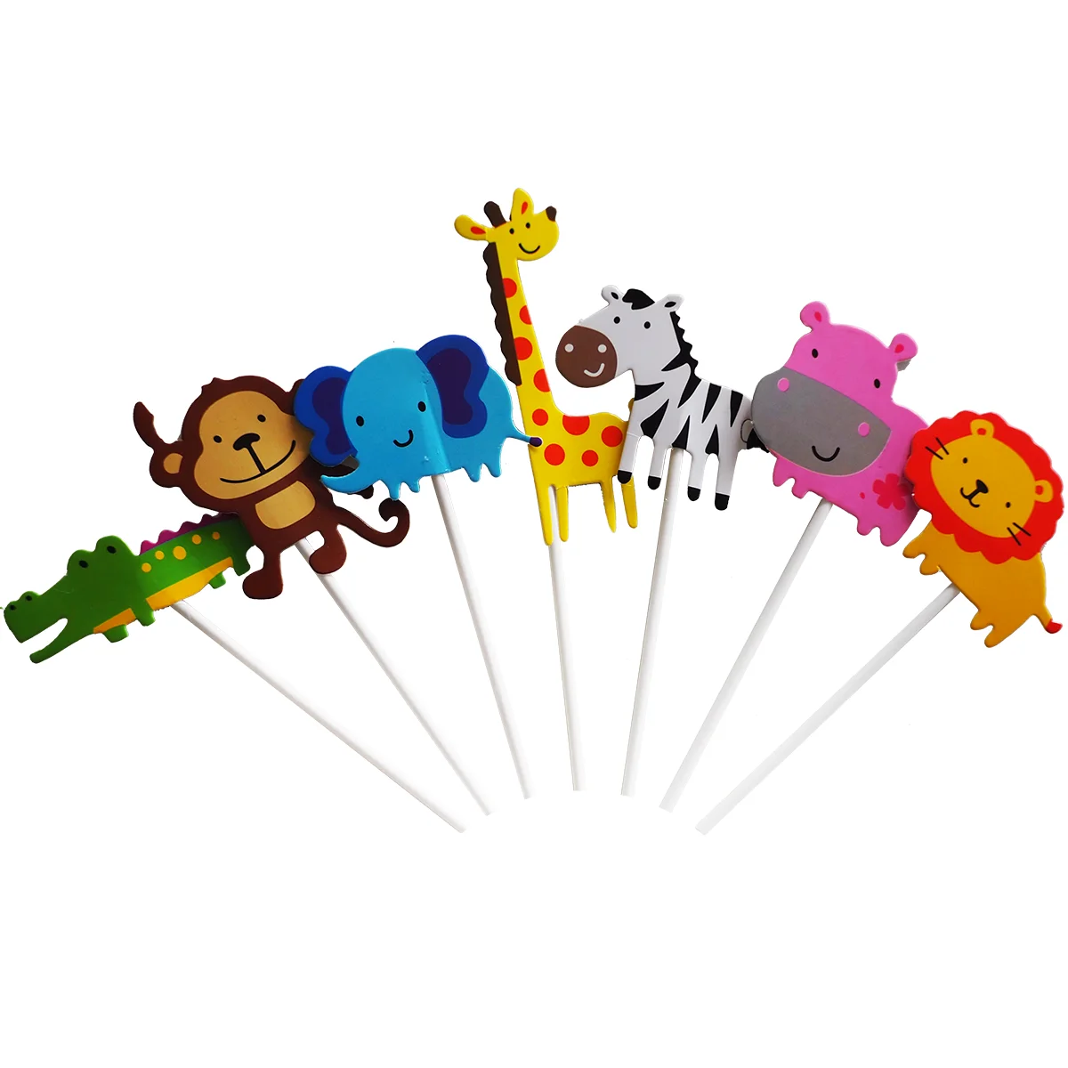 Set 7 decoratiuni tort Jungle Party